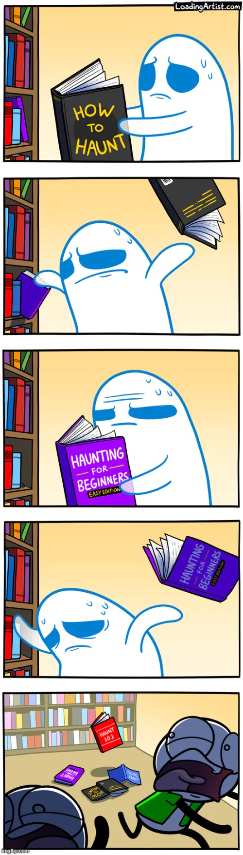 image tagged in comics,haunted | made w/ Imgflip meme maker