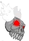 High Quality Skeleton Tricky sprite sheet demon form head 2 Blank Meme Template