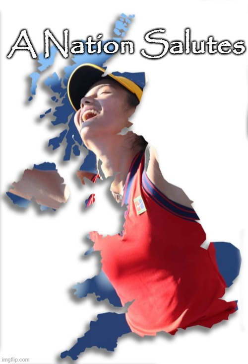 A Nation Salutes | A Nation Salutes | image tagged in tennis | made w/ Imgflip meme maker