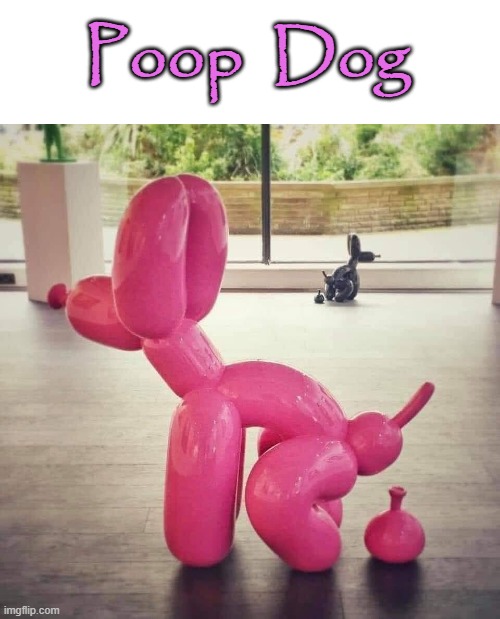 Poop Dog | Poop  Dog | image tagged in balloons | made w/ Imgflip meme maker