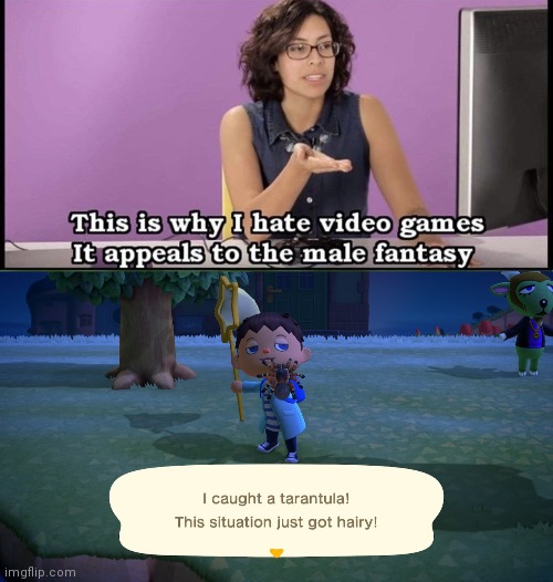 Animal crossing | image tagged in animal crossing,male,fantasy,spider,video games | made w/ Imgflip meme maker