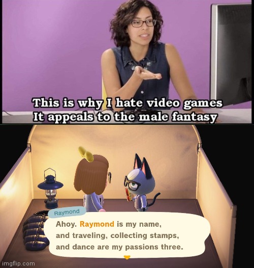 Animal crossing | image tagged in animal crossing,male,fantasy,raymond the cat,video games | made w/ Imgflip meme maker
