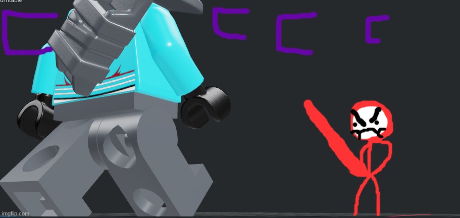 *Wheeze* Im scared (anime fight) | made w/ Imgflip meme maker