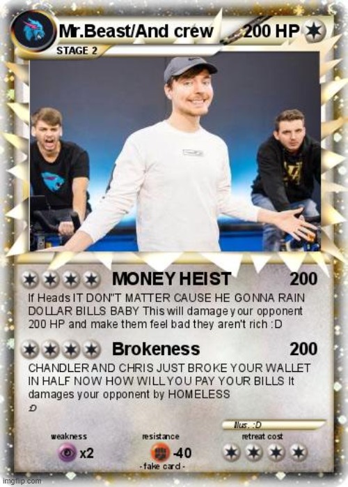 mr pokemon trading card | image tagged in mr pokemon trading card | made w/ Imgflip meme maker