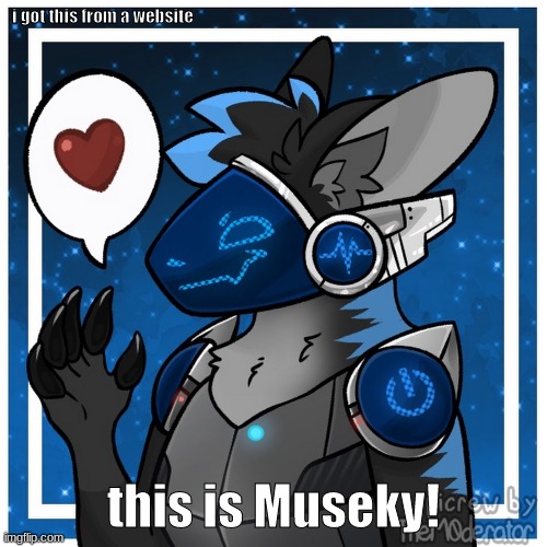 My Furrsona is now on Imgflp! | i got this from a website; this is Museky! | image tagged in furry,protogen | made w/ Imgflip meme maker