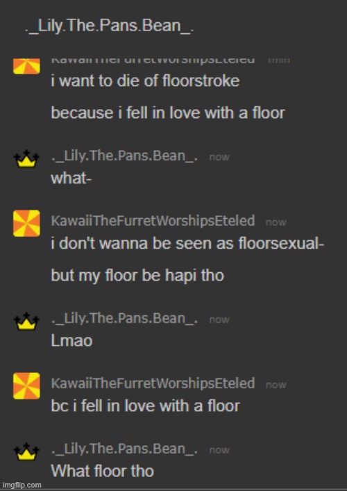floorsexual. bottom text | made w/ Imgflip meme maker