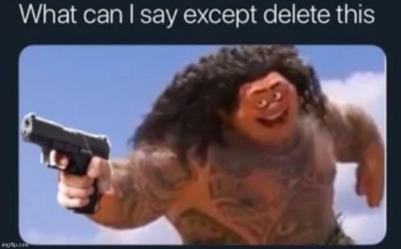what can i say except delete this | image tagged in what can i say except delete this | made w/ Imgflip meme maker