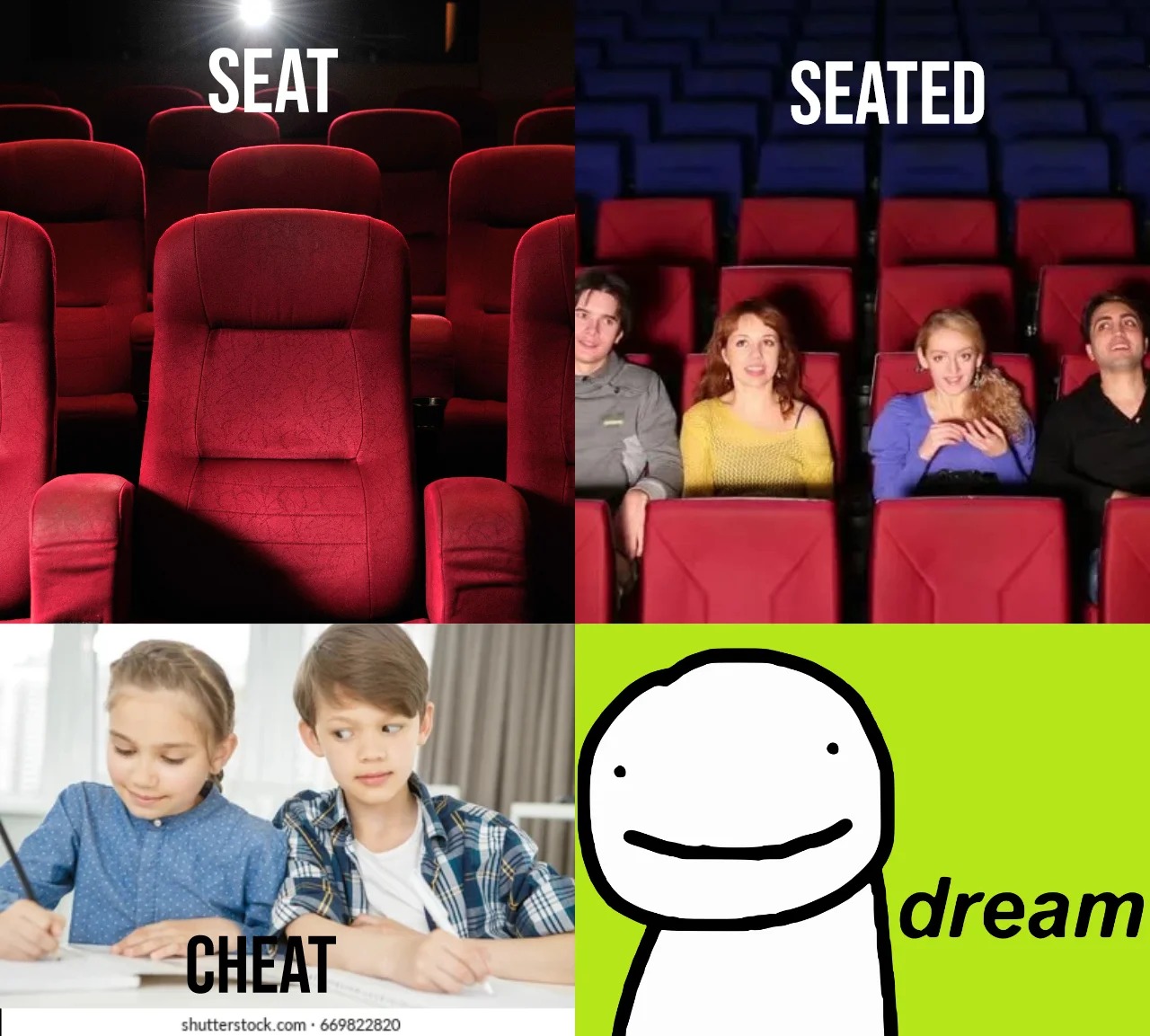 High Quality Seat seated Blank Meme Template