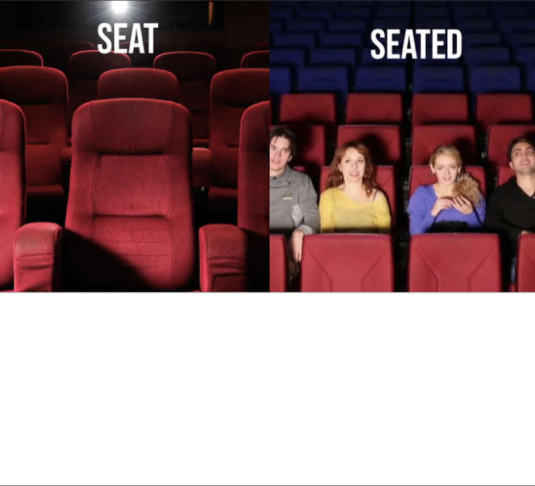 Seat seated Blank Meme Template