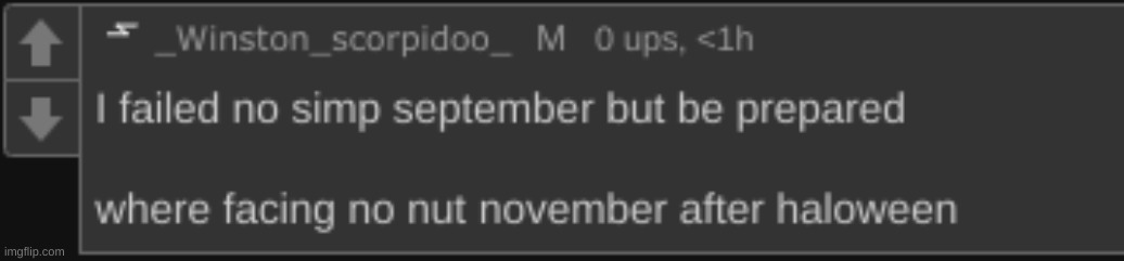'no nut november' pfft- | made w/ Imgflip meme maker