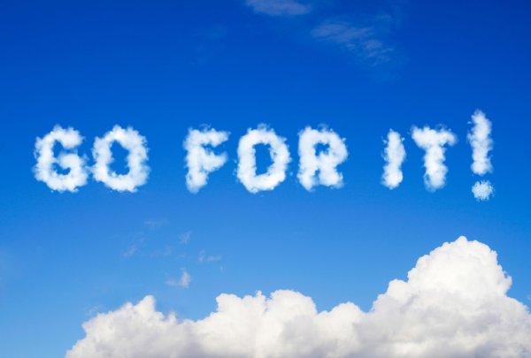 High Quality Go for it clouds Blank Meme Template