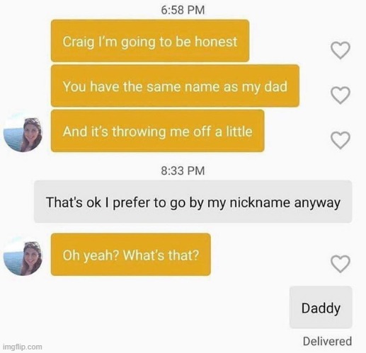 nickname | made w/ Imgflip meme maker