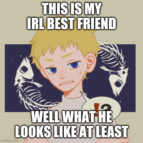 THIS IS MY IRL BEST FRIEND; WELL WHAT HE LOOKS LIKE AT LEAST | made w/ Imgflip meme maker