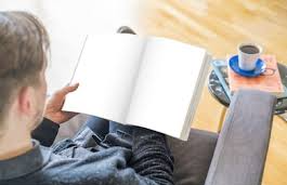 High Quality Guy reading book Blank Meme Template