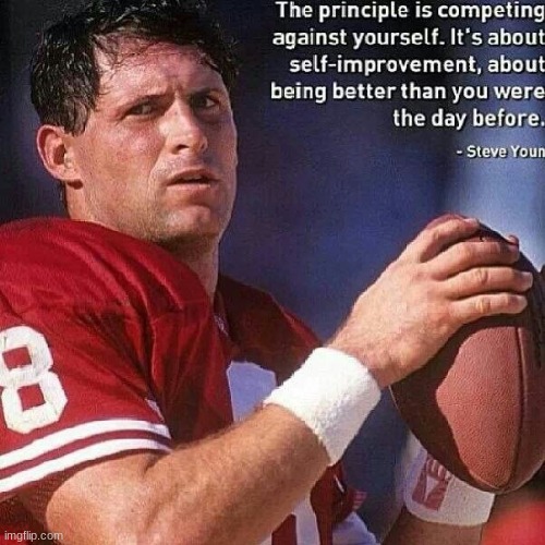 image tagged in steve young,quotes | made w/ Imgflip meme maker