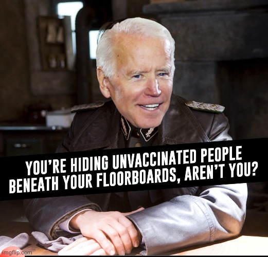 Nazi Biden Unvaxxed hunter | image tagged in joe biden worries | made w/ Imgflip meme maker
