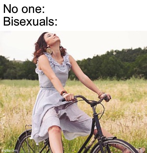 No one:
Bisexuals: | made w/ Imgflip meme maker