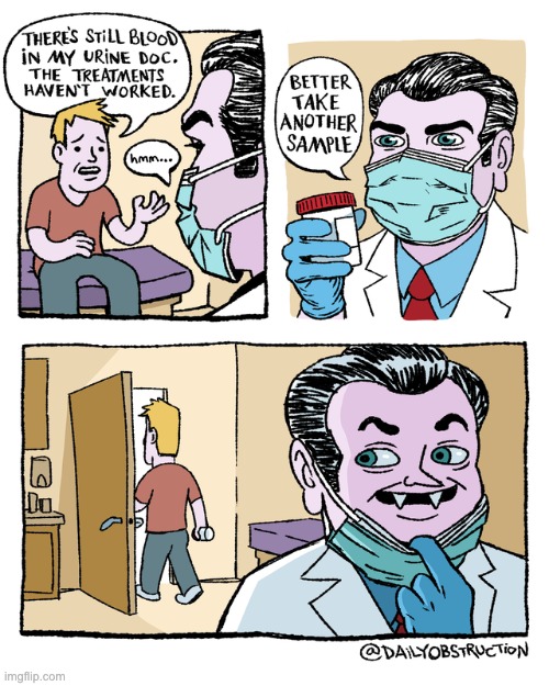 Vampire Doctor | image tagged in comics,unfunny | made w/ Imgflip meme maker