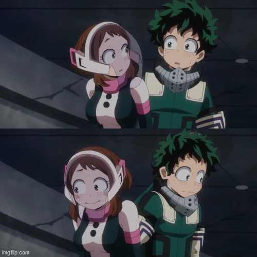 Since there are a lot of cursed MHA on this stream, here is something nice for you guys to look at. | made w/ Imgflip meme maker