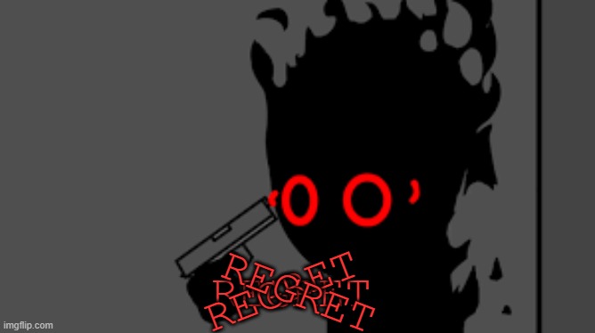 regret | REGRET REGRET REGRET | image tagged in regret | made w/ Imgflip meme maker