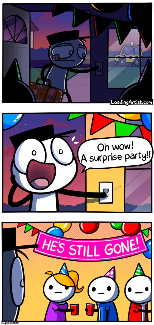 image tagged in comics,party | made w/ Imgflip meme maker