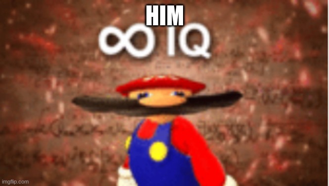 Infinite IQ | HIM | image tagged in infinite iq | made w/ Imgflip meme maker