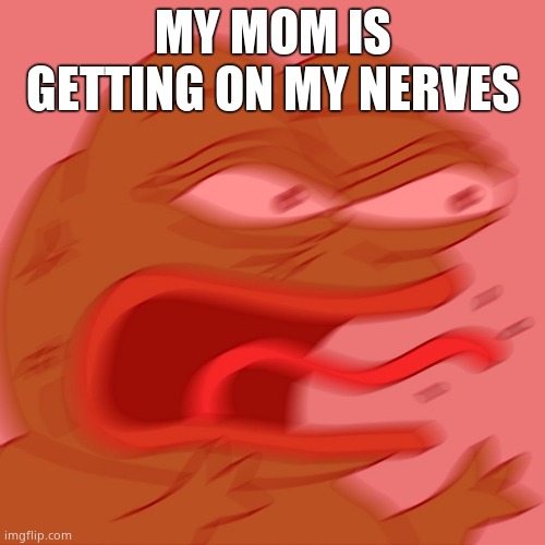 REEEEEEEEEEEEEEEEEEEEEE | MY MOM IS GETTING ON MY NERVES | image tagged in reeeeeeeeeeeeeeeeeeeeee | made w/ Imgflip meme maker