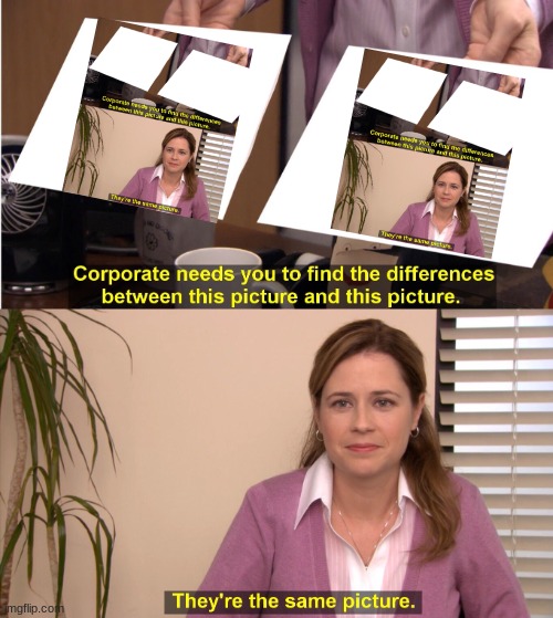 shes not wrong | image tagged in memes,they're the same picture | made w/ Imgflip meme maker