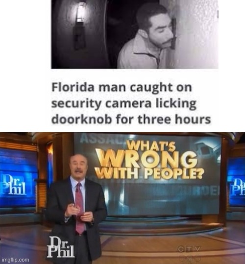 Why tho why | image tagged in dr phil what's wrong with people,memes,florida man | made w/ Imgflip meme maker