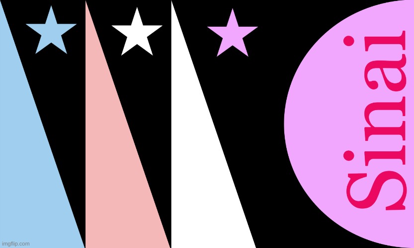 I made my own flag. I wouldn't consider it a "Pride" flag but it's a symbol of be and has some of the Bigender colours in it. | made w/ Imgflip meme maker