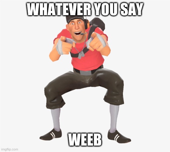 WHATEVER YOU SAY WEEB | made w/ Imgflip meme maker