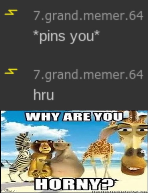image tagged in why are you horny | made w/ Imgflip meme maker