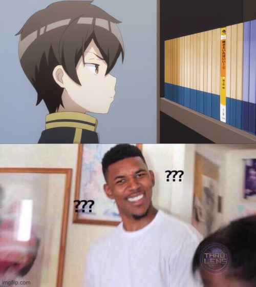 image tagged in black guy confused,memes,anime,animation fails,animeme,hold up | made w/ Imgflip meme maker