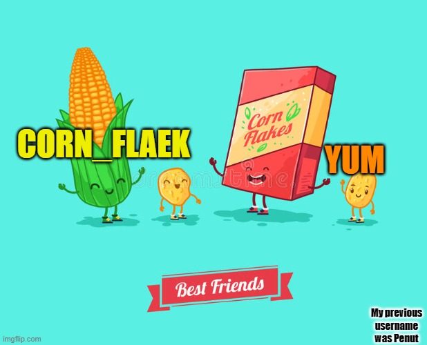 corn_flake announcement template Blank Meme Template