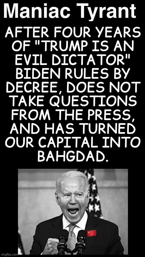 Blowhard Joe's a tyrant | image tagged in joe biden | made w/ Imgflip meme maker