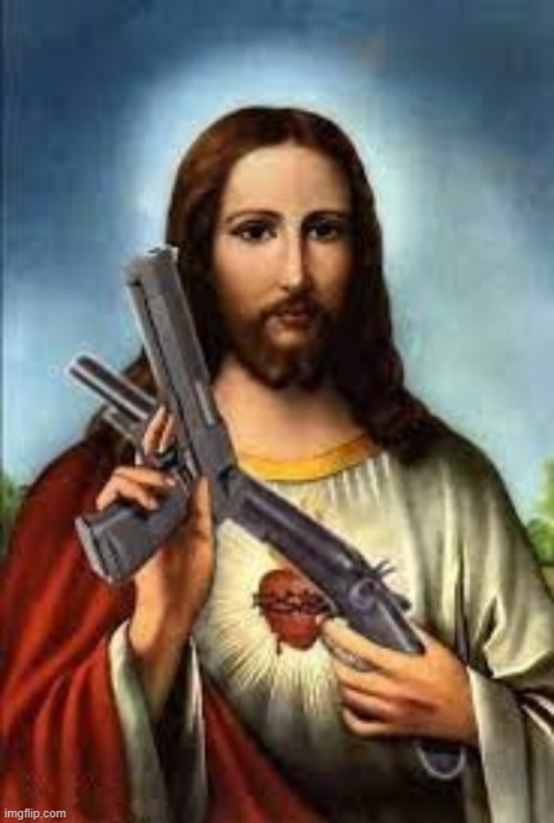Jesus meme | image tagged in jesus,jesus armado,jesus meme,armed jesus,jesus arma,jesus arms | made w/ Imgflip meme maker