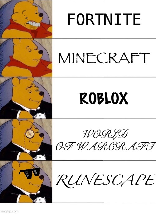 The only language I speak is facts V2 | FORTNITE; MINECRAFT; ROBLOX; WORLD OF WARCRAFT; RUNESCAPE | image tagged in winnie the pooh v 20 | made w/ Imgflip meme maker