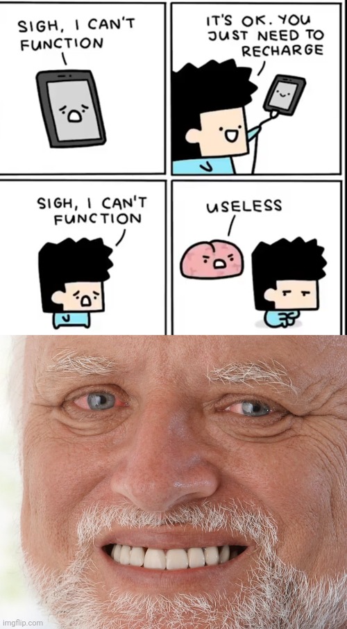 Phines vs brains | image tagged in hide the pain harold | made w/ Imgflip meme maker