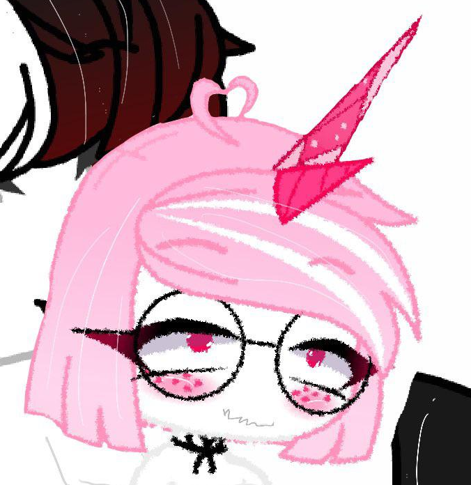 Gacha Club Pink hair unicorn student Blank Meme Template