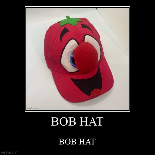 Bob hat | image tagged in funny,demotivationals | made w/ Imgflip demotivational maker