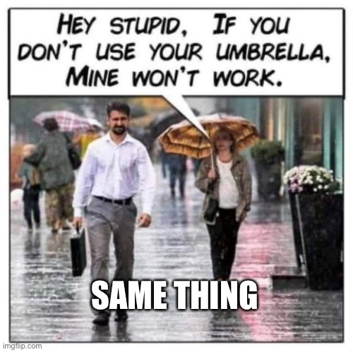 Umbrella | SAME THING | image tagged in umbrella | made w/ Imgflip meme maker