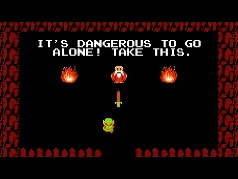 High Quality it's dangerous to go alone Blank Meme Template