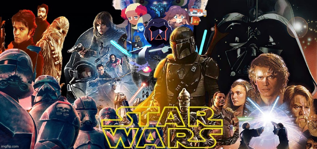 I combined a bunch of star wars posters. | made w/ Imgflip meme maker