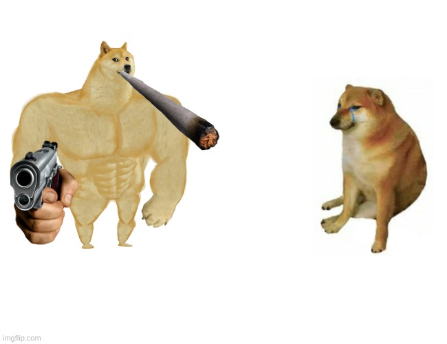 Buff Doge vs. Cheems Meme | image tagged in memes,buff doge vs cheems | made w/ Imgflip meme maker