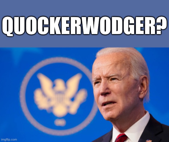 Word of the day… | QUOCKERWODGER? | image tagged in quockerwodger | made w/ Imgflip meme maker