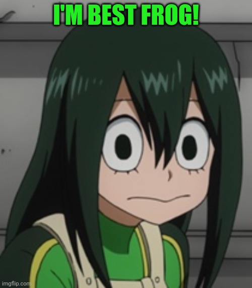 BNHA - Tsuyu “Froppy” Asui | I'M BEST FROG! | image tagged in bnha - tsuyu froppy asui | made w/ Imgflip meme maker