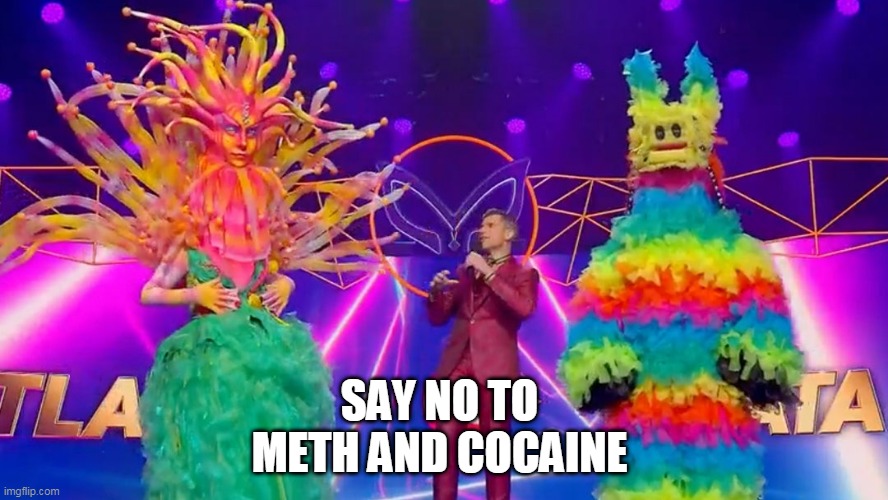 SAY NO TO METH AND COCAINE | image tagged in meth heads | made w/ Imgflip meme maker