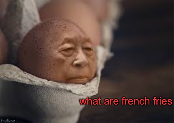 p | what are french fries | image tagged in old annoying orange | made w/ Imgflip meme maker