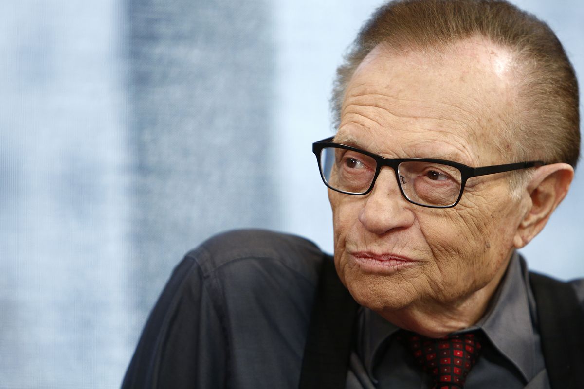 Larry King too much Blank Meme Template