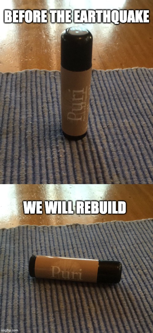 Silly earthquake meme | BEFORE THE EARTHQUAKE; WE WILL REBUILD | image tagged in joke,earthquake | made w/ Imgflip meme maker